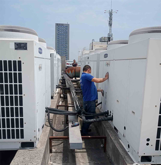 天元中央空调制热和不制冷系统维修方法